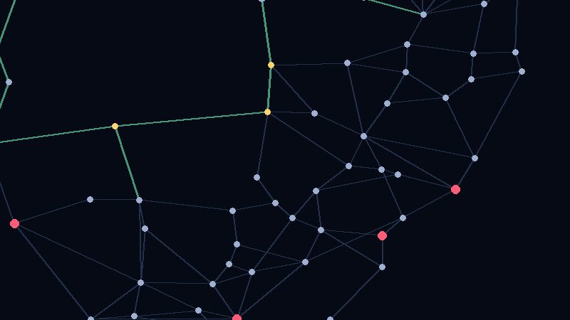 Linehaul - the eastern states road network as a game board